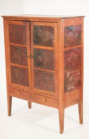 Handsome Southern Federal Yellow Pine Pie Safe