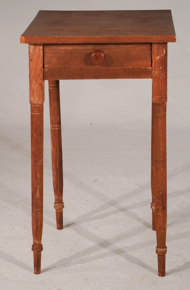 American Country Federal One Drawer Side Table (1 of 2)