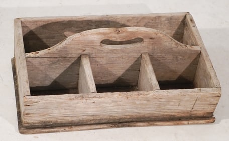 Country Pine Antique Knife or Tool Tray