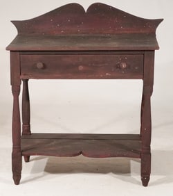 Country Federal Walnut Water Table or Hall Table