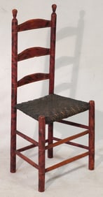 New England Sheraton Paint Decorated Hall Chair