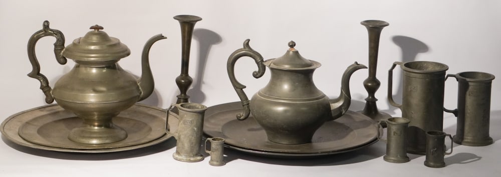 Collection Antique English Pewter Articles (1 of 2)