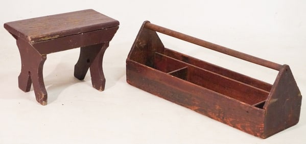 Antique Backcountry Hand Crafted Tool Tray