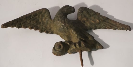 Antique Cast Iron Eagle Finial