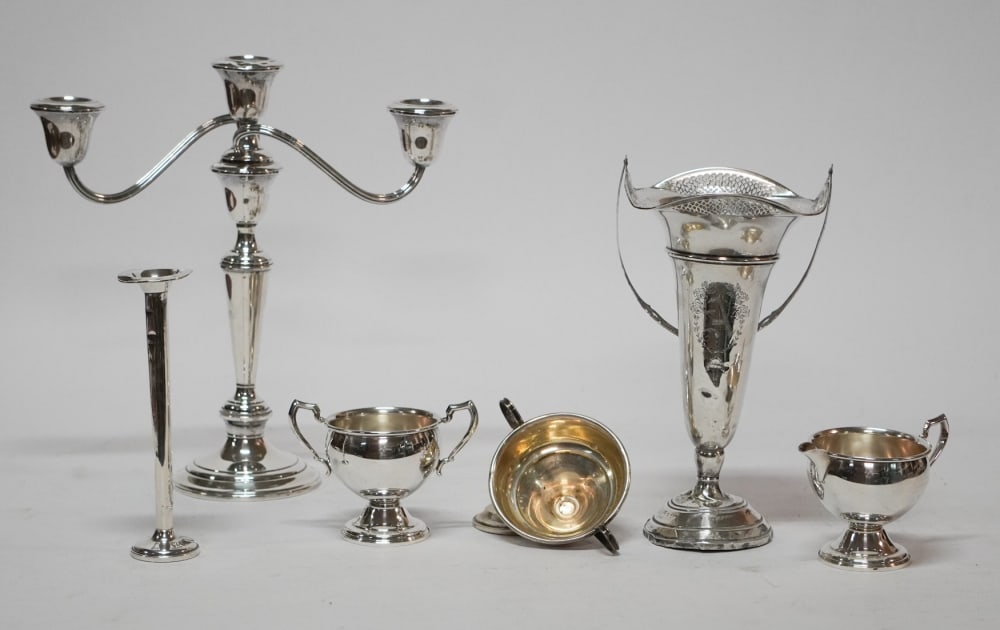 Collection Various Sterling Silver Weighted Tables Wares (1 of 1)