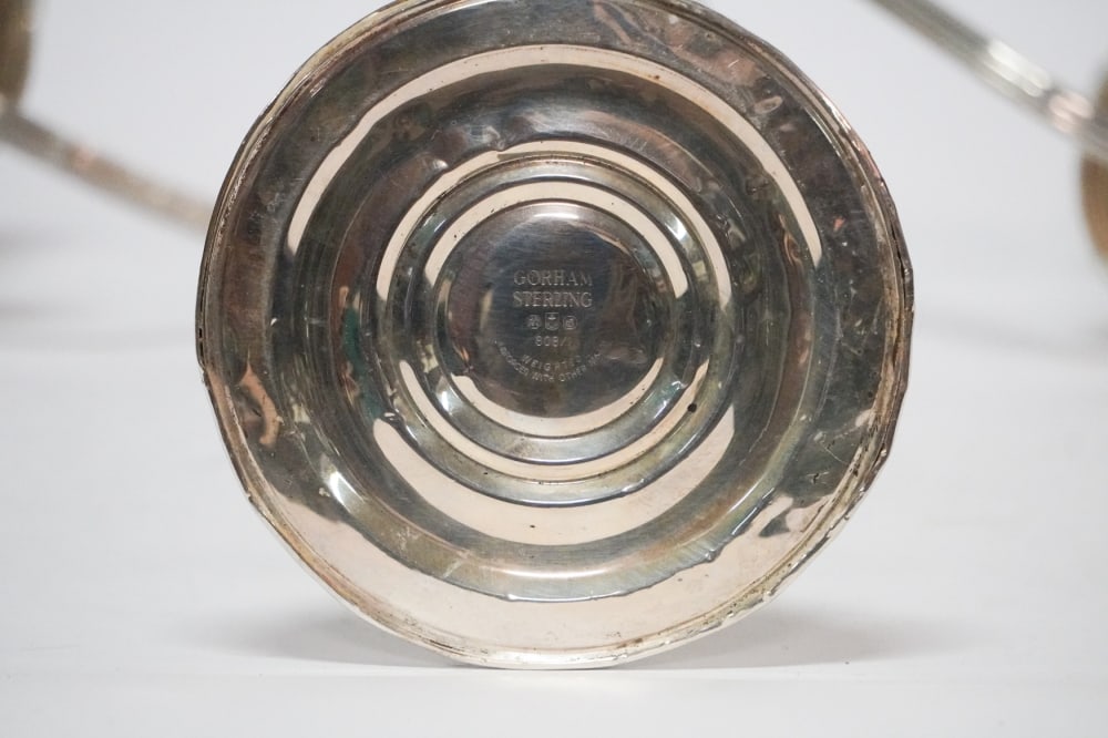 Charming Pair Gorham Sterling Silver Weighted Candlesticks - 2