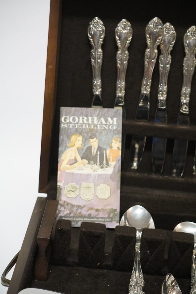 Fine Set Gorham Melrose Sterling Silver Flatware - 3