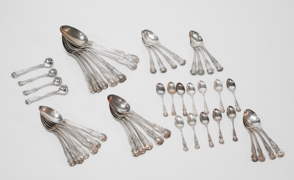 Fine Collection Antique English Sterling Silver Kings Pattern Spoons (1 of 3)