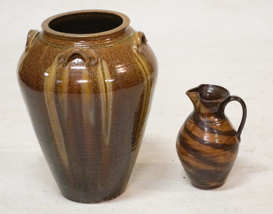 Two Fine Southern Stoneware Pieces by Kim Elington (1 of 2)