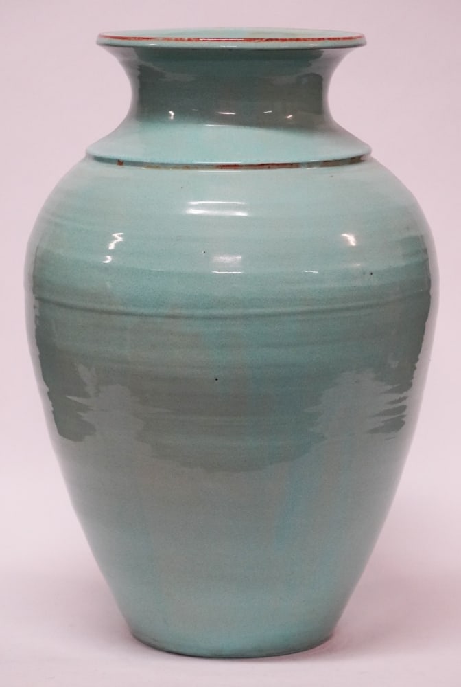 Large Vintage NC Art Pottery Floor Vase Seagrove (1 of 3)