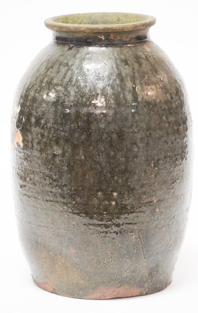 Handsome Antique Southern Stoneware Upcountry South Carolina Preserve Jar (1 of 3)