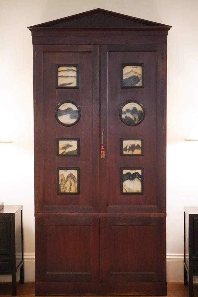 Important Antique Chinese Dream Stone Inset Cabinet of US Gov Interest (1 of 9)