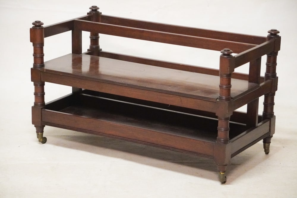 Very Handsome English Regency Mahogany Shoe Stand (1 of 3)
