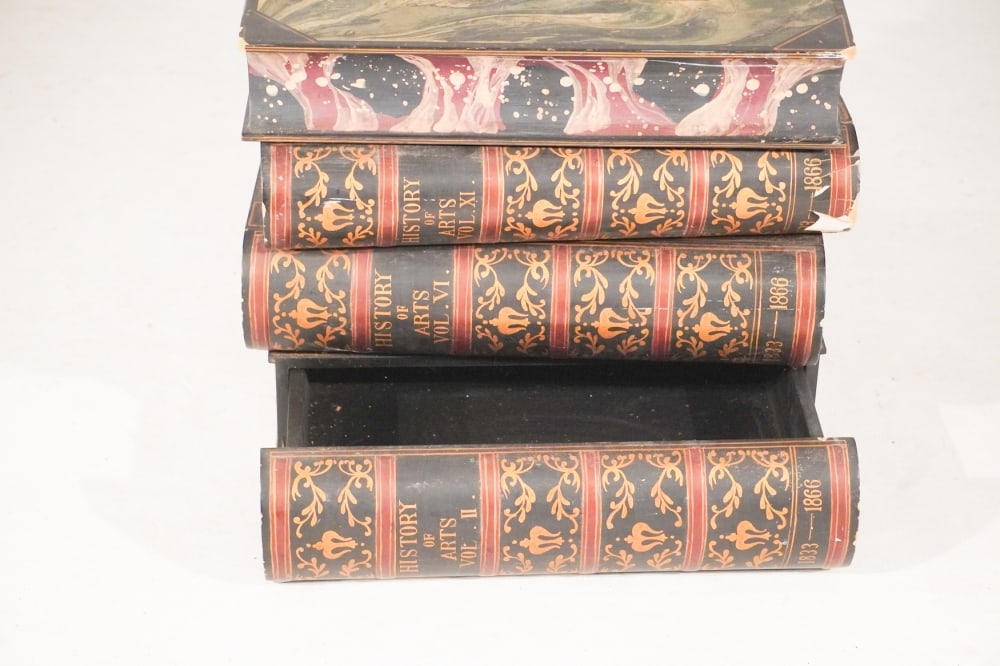 Very Charming Club Style Book Stack Side Table - 2