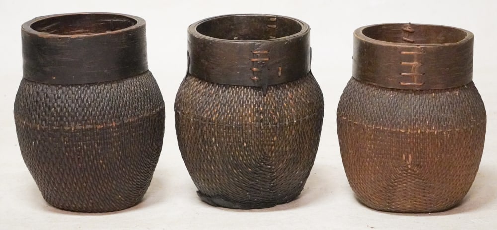 Collection Antique Japanese Woven Baskets (1 of 2)