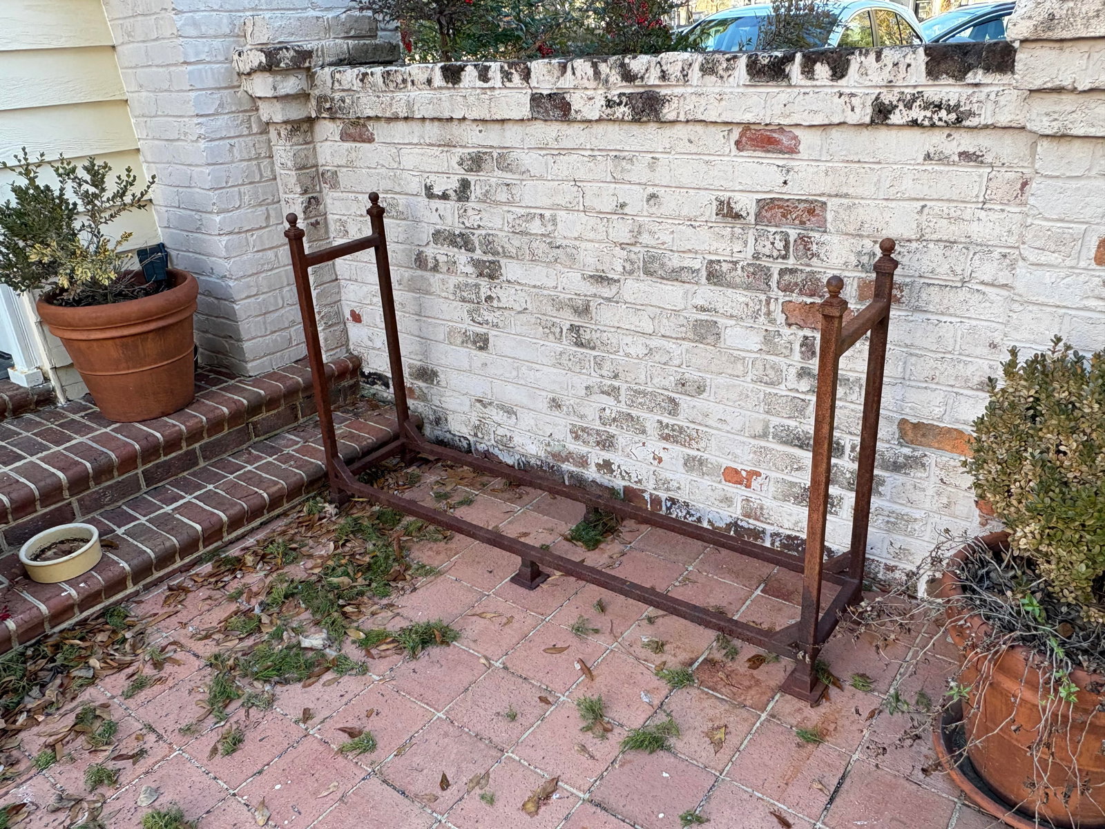 Charming Iron Log Stand for Firewood (1 of 1)