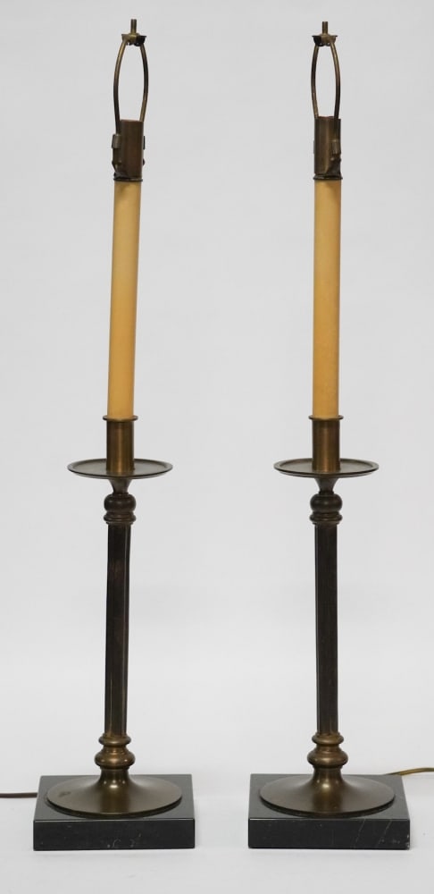 Handsome Pair Neoclassical Table Lamps (1 of 3)