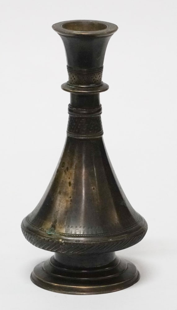 Antique Indian Bronze Huqqa Vase (1 of 3)