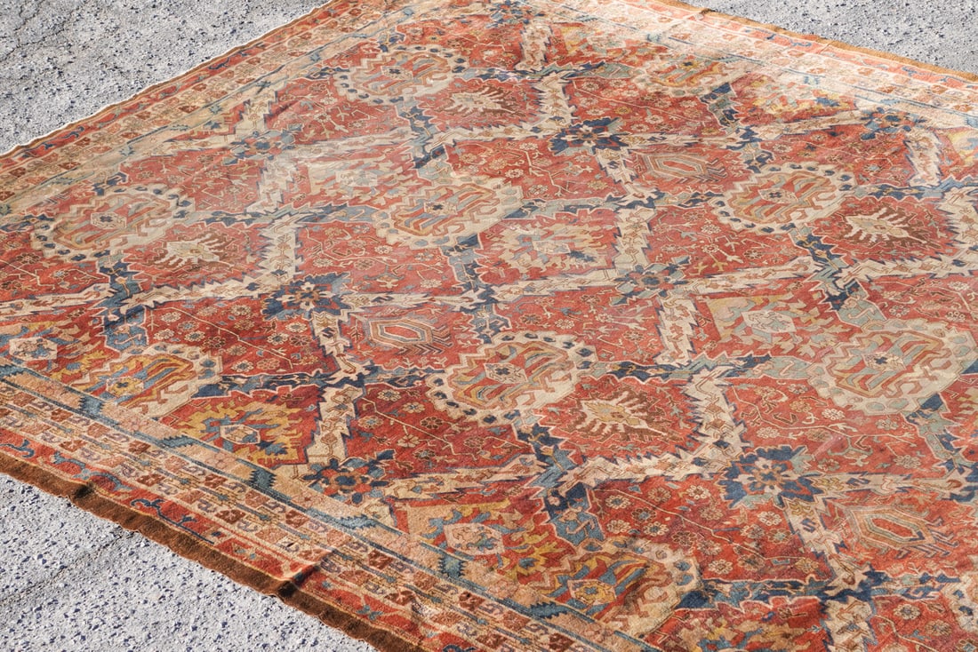 Exceptional Antique Persian Serapi Carpet: Circa 1890. Having an exceptionally nice weave and soft touch. Quality period carpet in generally very well kept condition. Sold from the collection of David Varnell and Paul Iwao of South Carolina