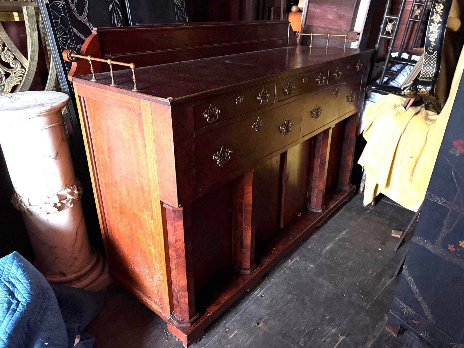 American Classical Figured Mahogany Sideboard (1 of 2)