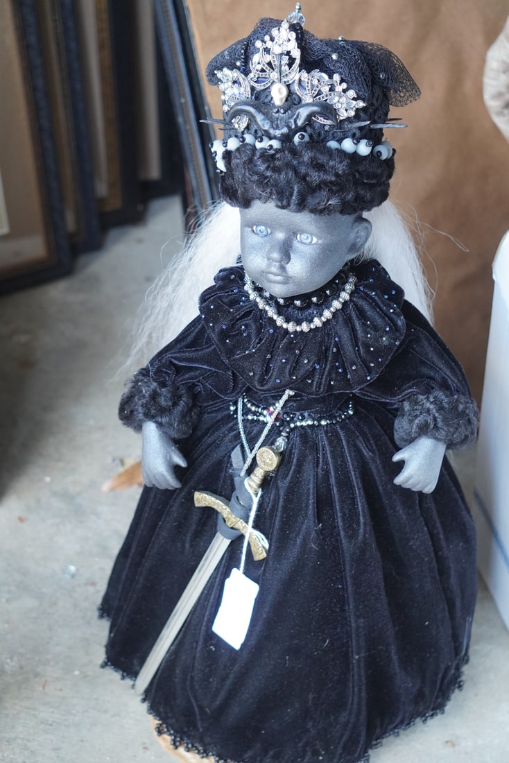 Kimberly Camp: (New Jersey, 20th/21st century) Original hand crafted doll. Meticulously crafted example. Very good condition. H18 1/2" Sold from the collection of James V. Nixon Jr. Augusta, Georgia.