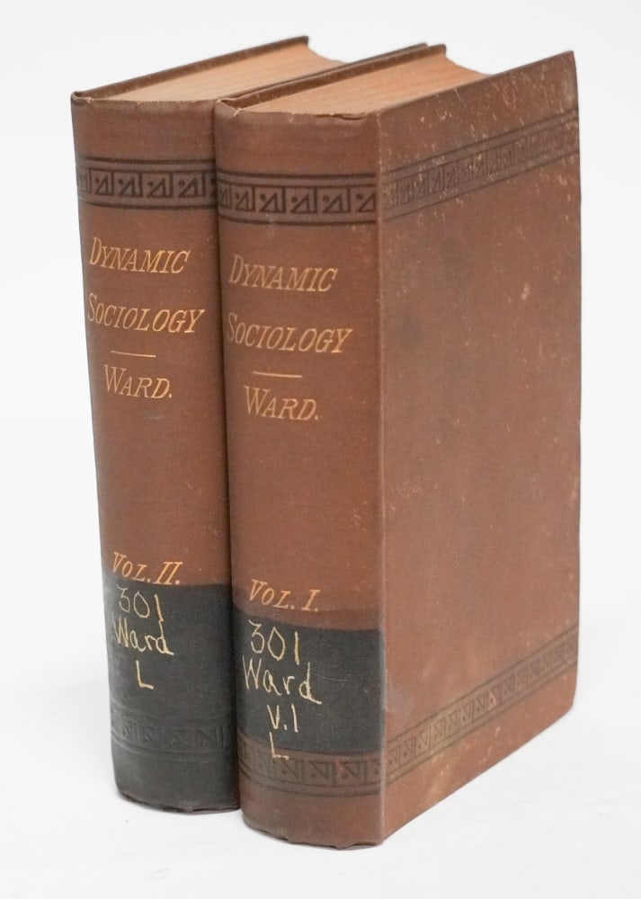 Antique Volume "Dynamic Sociology" 1897: Sold from the collection of Limestone College, Gaffney, South Carolina