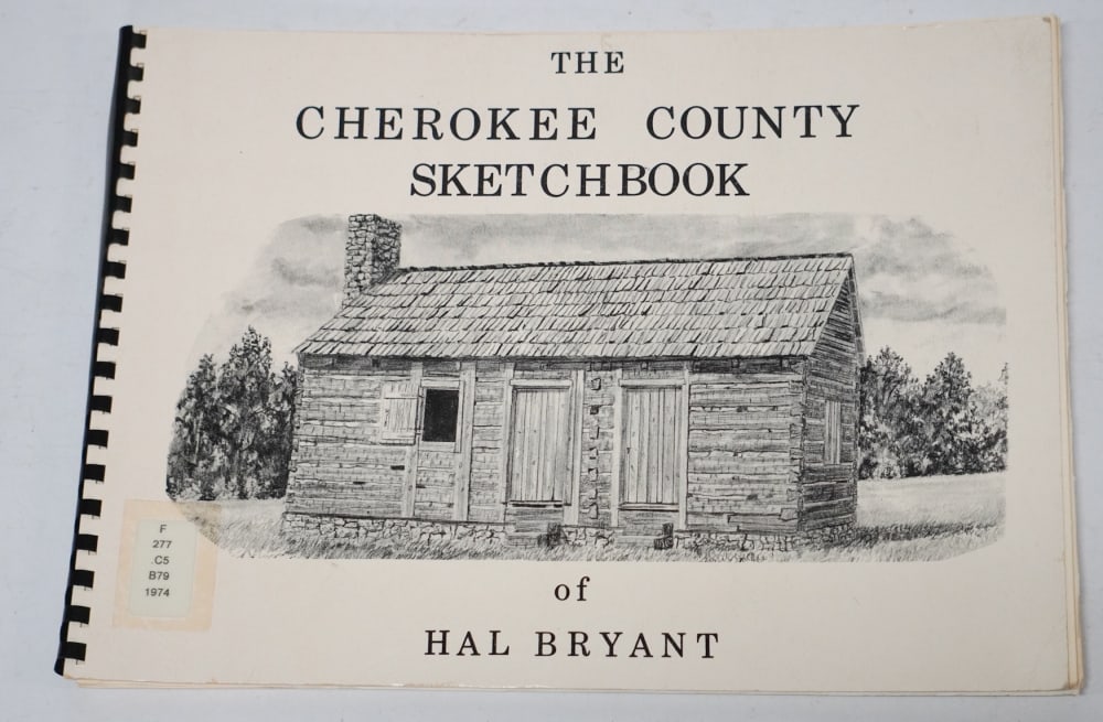 Antique Volume Cherokee Co SC Sketch Book: Sold from the collection of Limestone College, Gaffney, South Carolina