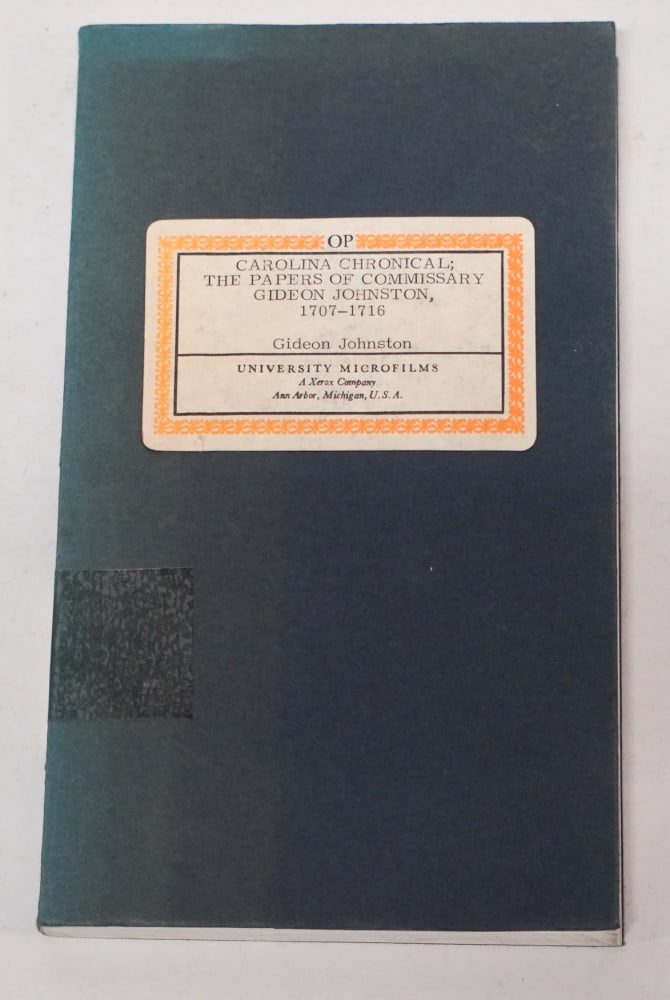 "The Papers of Commander Gideon Johnson" 1968 Reprint: Nicely kept condition. Sold from the collection of Limestone College, Gaffney, South Carolina