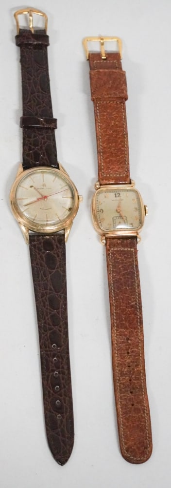 Two Vintage Gentlemans Hamilton Deco Wristwatches (1 of 3)