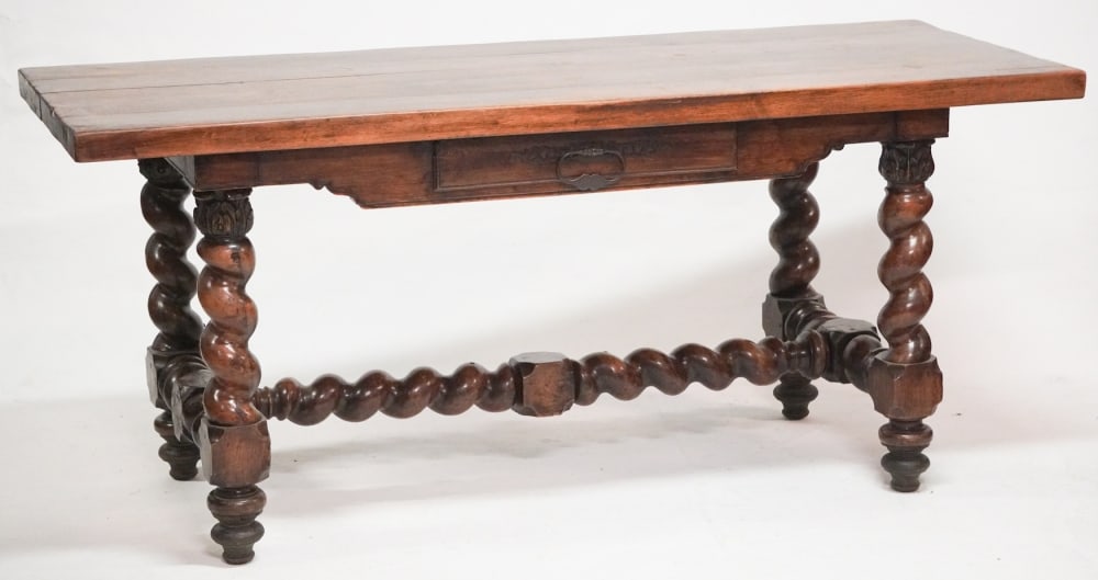Handsome English Jacobean Style Oak Server or Console Table (1 of 5)