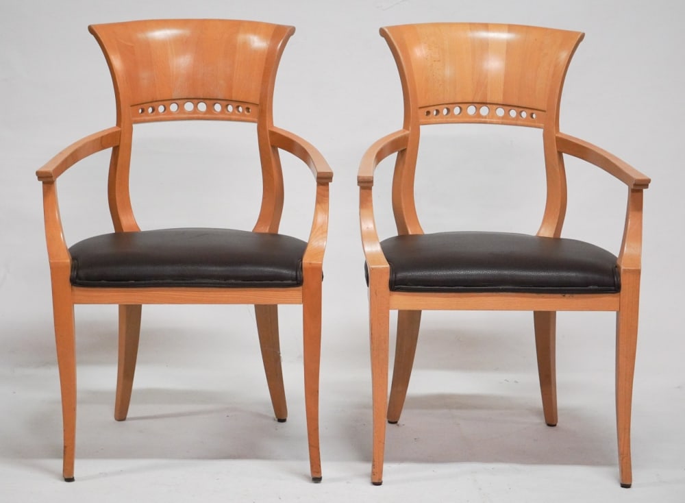 Excellent Pair Mid Century Deco Arm Chairs by Art Co (1 of 5)
