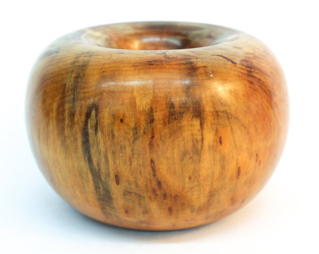 Edwin Moulthrop: (Georgia, 1916-2003) turned wood bowl. H4 7/8" W7 1/4"