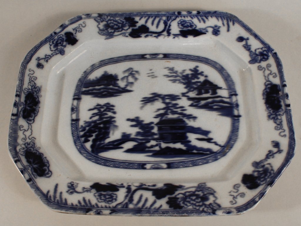 English Ironstone Platter: 19th century. H17 1/2" W22 3/4"