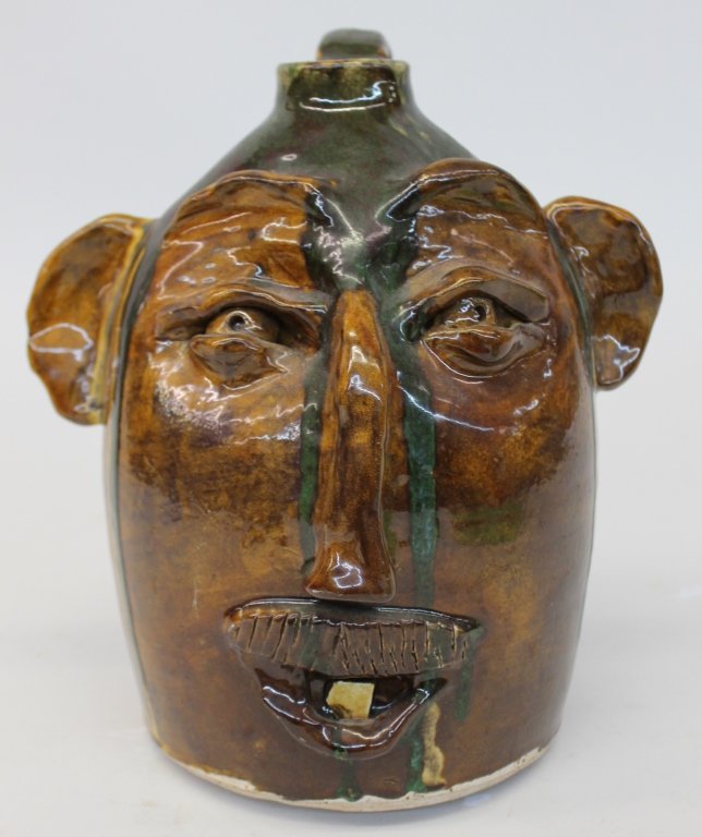 Southern Stoneware Face Jug