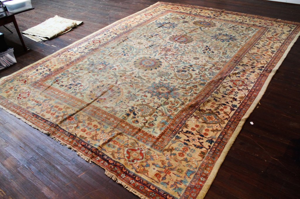 Semi-Antique Oushak Rug: 15' 3" x 11' 7"