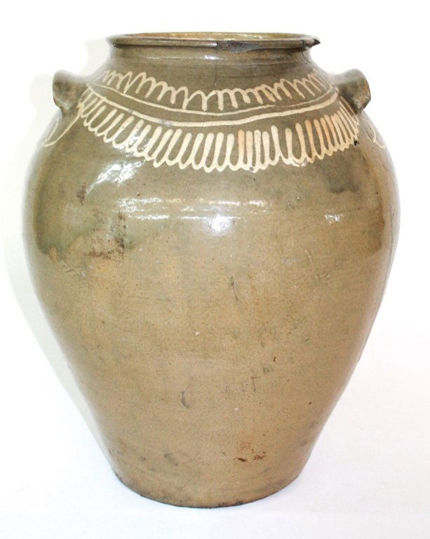 Fine Edgefield Stoneware Jar, Thomas Chandler (1 of 4)