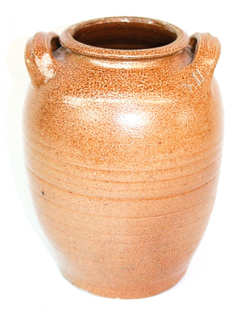 Unusual & Early Southern Stoneware Jar (1 of 3)