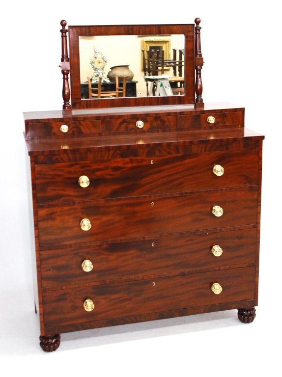 Classical Mahogany Chest, Demming & Buckley (1 of 4)