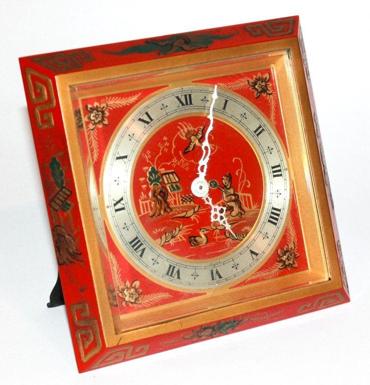 Chelsea Brass & Enamel Desk Clock (1 of 1)