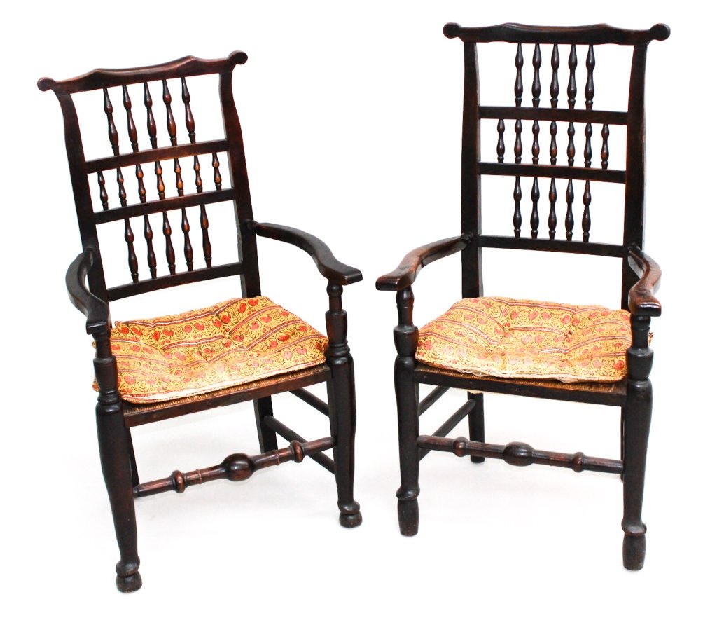 Two Queen Anne Style Armchairs (1 of 3)