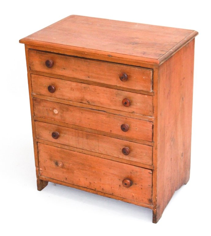 Diminutive Federal Country Chest (1 of 4)
