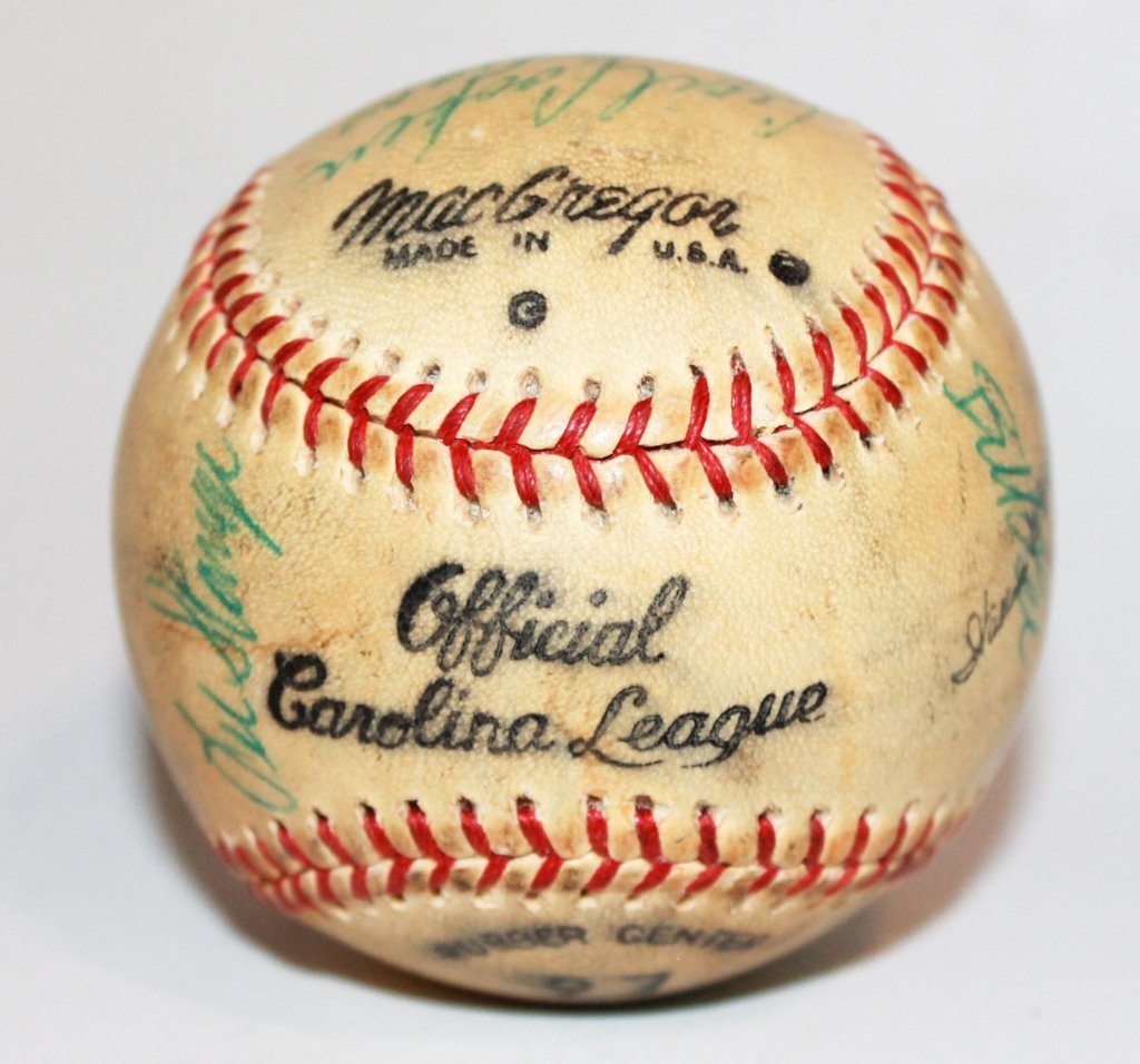 Rare Carolina League Signed Game Ball (1 of 7)