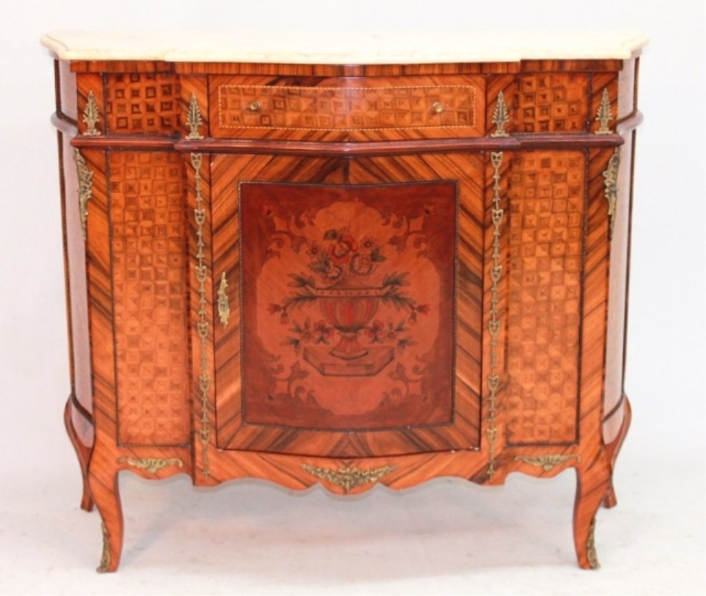 Fine French Louis VI Style Marble Top Commode (1 of 2)