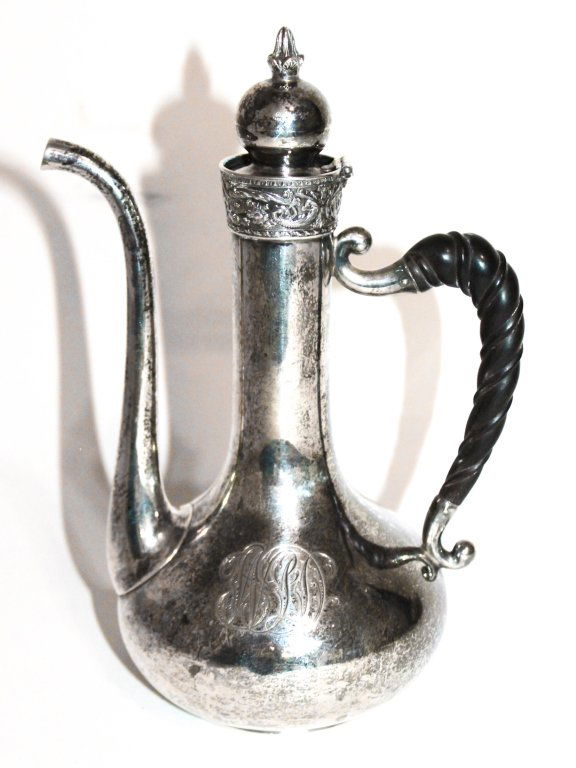 Fine Aesthetic Movement Sterling Silver Tea Pot (1 of 8)