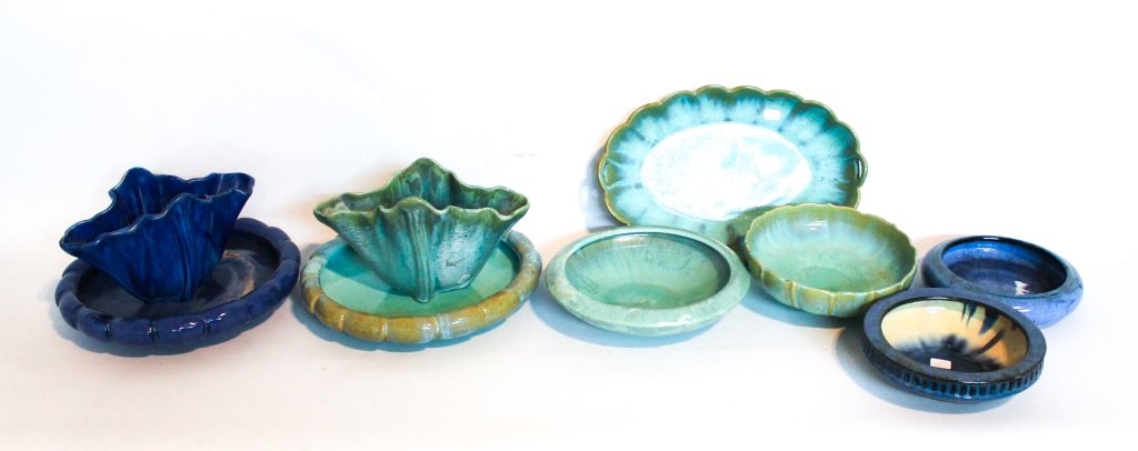 Collection Eight Fulper Art Pottery Objects (1 of 1)