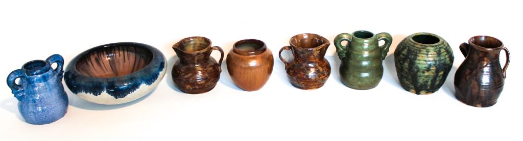 Collection Nine Vintage Fulper Art Pottery Objects (1 of 4)