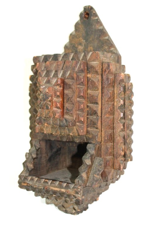 American Tramp Art Wall Pocket (1 of 1)