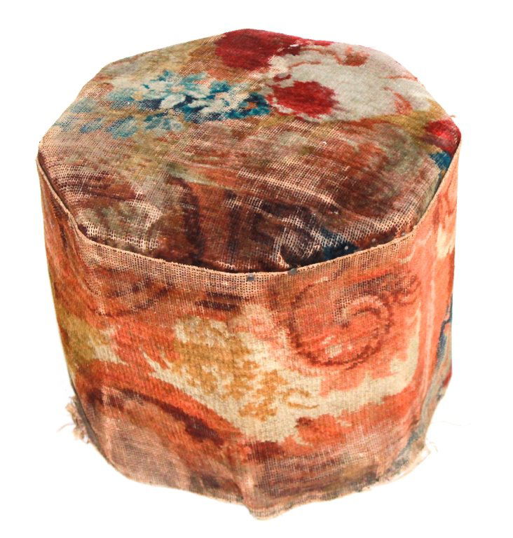 Unusual Flemish Style Upholstered Foot Stool (1 of 2)