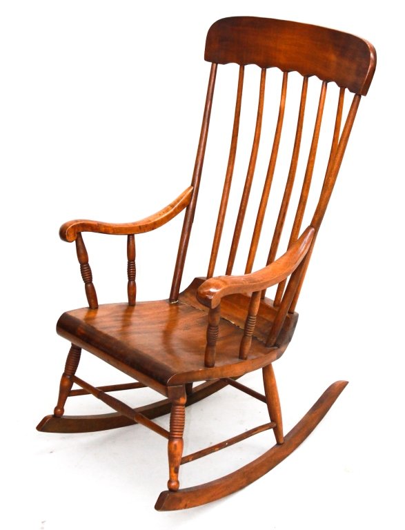 Antique Windsor Style Rocking Chair (1 of 1)