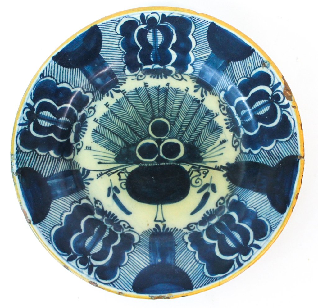 Fine Antique Delft Blue & White Plate (1 of 2)